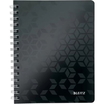 4002432121366 LEITZ Wow A5 linia negru caiet cu spirale 4002432121366 LEITZ Wow A5 linia negru caiet cu spirale