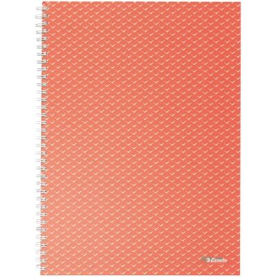 4049793076010 ESSELTE Colour Breeze caiet cu spirale A4 cu pătrăţele coral 4049793076010 ESSELTE Colour Breeze caiet cu spirale A4 cu pătrăţele coral