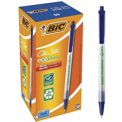0070330178229 BIC Clic Stic ecolutions pix 0.32 mm apasa butonul albastru 0070330178229 BIC Clic Stic ecolutions pix 0.32 mm apasa butonul albastru