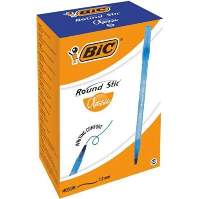 3086123256378 BIC Round Stic Classic pix 0.32 mm capac albastru 60 buc 3086123256378 BIC Round Stic Classic pix 0.32 mm capac albastru 60 buc