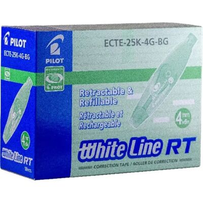 PILOT White Line RT apasa butonul corector 10 buc PILOT White Line RT apasa butonul corector 10 buc