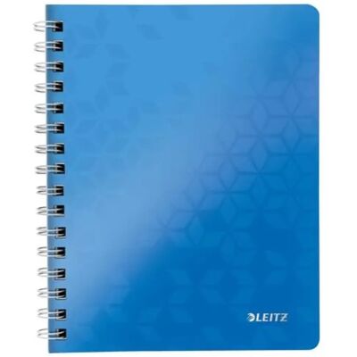 4002432107827 LEITZ Wow Caiet cu spirale A5 cu pătrăţele 80 lap albastru 4002432107827 LEITZ Wow Caiet cu spirale A5 cu pătrăţele 80 lap albastru