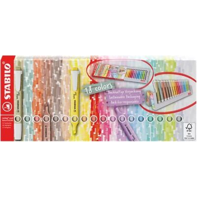 STABILO Swing Cool desktop Marcatorul set 18 culoare STABILO Swing Cool desktop Marcatorul set 18 culoare