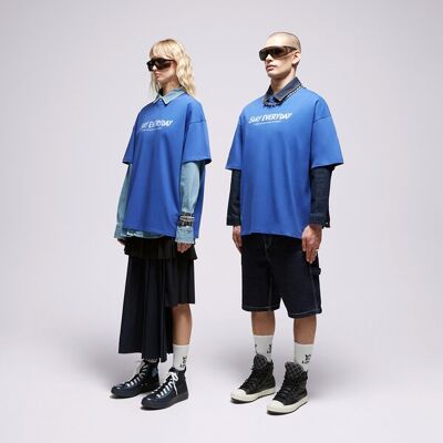 S.now Job Sizeer Tricou "slay" Blue L/XL S.now Job Sizeer Tricou "slay" Blue L/XL