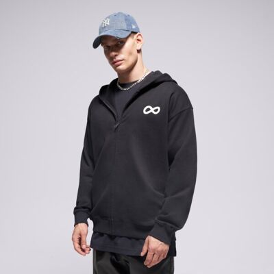 Prosto Bluză Zip Hoodie Infinity Black L;M Prosto Bluză Zip Hoodie Infinity Black L;M