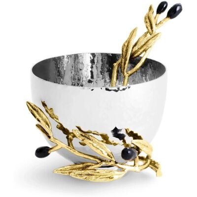 Bol cu lingura "Olive branch" by Michael Aram Bol cu lingura "Olive branch" by Michael Aram