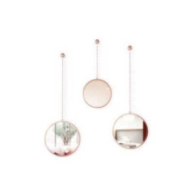 Set 3 oglinzi Dima Umbra cupru Set 3 oglinzi Dima Umbra cupru