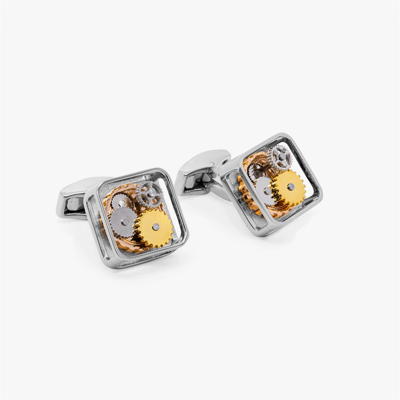 TATEOSSIAN Butoni Square Gear Silver TATEOSSIAN Butoni Square Gear Silver