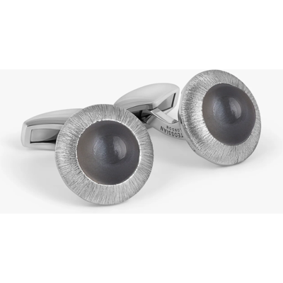 TATEOSSIAN Butoni argint masiv Graffiato Moonstone TATEOSSIAN Butoni argint masiv Graffiato Moonstone