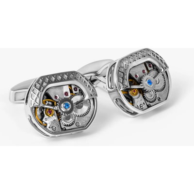 TATEOSSIAN Butoni argint masiv Tonneau Skeleton TATEOSSIAN Butoni argint masiv Tonneau Skeleton