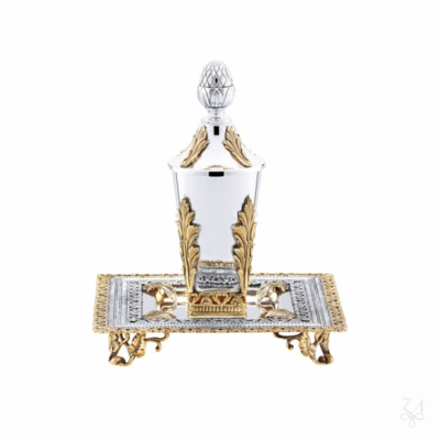 Zaramella Argenti Set Kiddush pahar si tava argint masiv Acanthus Zaramella Argenti Set Kiddush pahar si tava argint masiv Acanthus