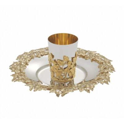 Zaramella Argenti Set Kiddush pahar si tava argint masiv Ivy Zaramella Argenti Set Kiddush pahar si tava argint masiv Ivy