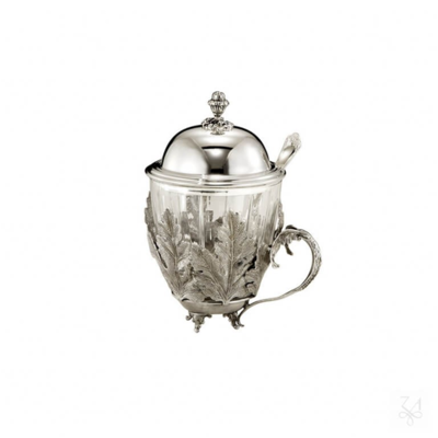 Zaramella Argenti Cana ceai argint masiv si cristal Acanthus Zaramella Argenti Cana ceai argint masiv si cristal Acanthus