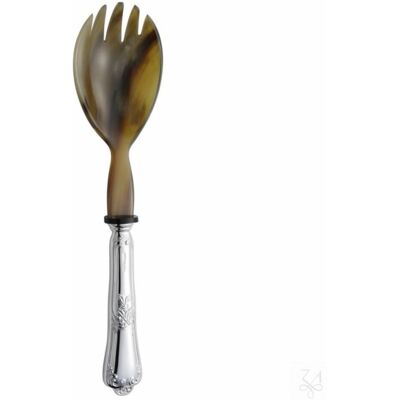 Zaramella Argenti Furculita argint masiv si corn pentru salata Floreale Zaramella Argenti Furculita argint masiv si corn pentru salata Floreale
