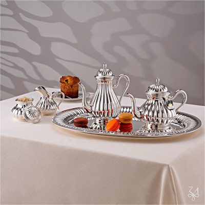 Zaramella Argenti Set ceai cafea argint masiv Meridiani Zaramella Argenti Set ceai cafea argint masiv Meridiani