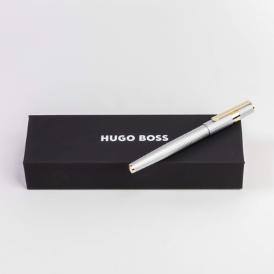 Stilou Hugo Boss Gear Pinstripe Silver Stilou Hugo Boss Gear Pinstripe Silver