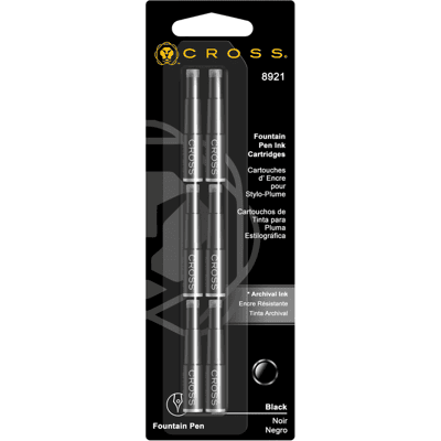 Set 6 rezerve cerneala Cross Black Set 6 rezerve cerneala Cross Black