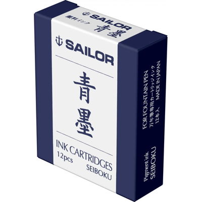 Set 12 rezerve Sailor Basic Pigment SeiBoku Dark Blue Set 12 rezerve Sailor Basic Pigment SeiBoku Dark Blue
