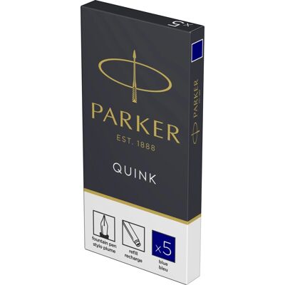 Set 5 rezerve cerneala Parker albastru Set 5 rezerve cerneala Parker albastru