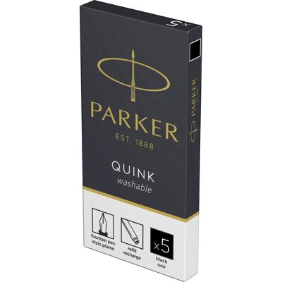 Set 5 rezerve cerneala Parker negru Set 5 rezerve cerneala Parker negru
