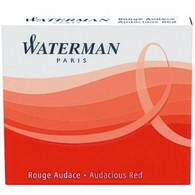 Set 6 rezerve cerneala Waterman rosu Set 6 rezerve cerneala Waterman rosu