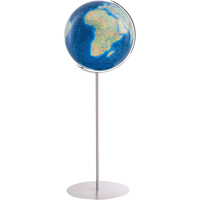 Columbus Glob de podea cu lumina Duo Azzurro Regent Steel Ø 40cm Columbus Glob de podea cu lumina Duo Azzurro Regent Steel Ø 40cm