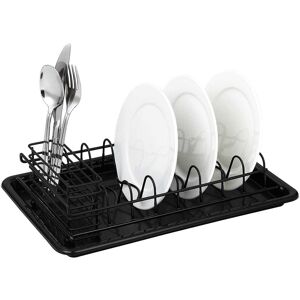 Uscator de vase cu suport tacamuri Kinghoff KH 1478, 38 x 24.5 x 9.5 cm, Negru Uscator de vase cu suport tacamuri Kinghoff KH 1478, 38 x 24.5 x 9.5 cm, Negru