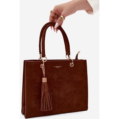 Flora&Co Ottilie Geantă Clutch Din Imitație de Velur Ciocolată universal Flora&Co Ottilie Geantă Clutch Din Imitație de Velur Ciocolată universal