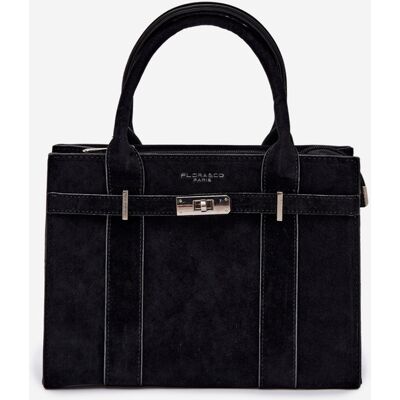 Flora&Co Geantă tip cutie negru Noressa din imitatie de piele de nubuc universal Flora&Co Geantă tip cutie negru Noressa din imitatie de piele de nubuc universal