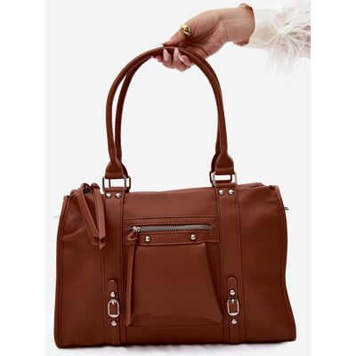 Flora&Co Geantă mare din piele artificială Camel Nolita universal Flora&Co Geantă mare din piele artificială Camel Nolita universal