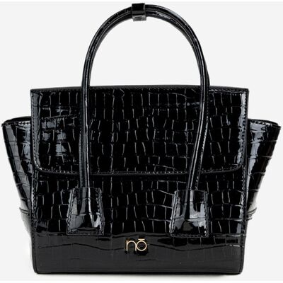 Geantă mică tip cutie cu model embossat NOBO BAG5800-M20 Negru universal Geantă mică tip cutie cu model embossat NOBO BAG5800-M20 Negru universal
