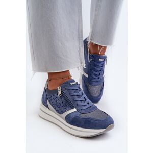 Adidasi de damă model dantelă INBLU IN000372 Albaștri 38 Adidasi de damă model dantelă INBLU IN000372 Albaștri 38
