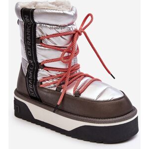 Cizme de zăpadă pentru femei cu talpă groasă Vegan D.Franklin DFSH371006 Silver 37 Cizme de zăpadă pentru femei cu talpă groasă Vegan D.Franklin DFSH371006 Silver 37