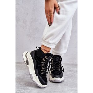 Încălțăminte sport înaltă pentru femei GOE KK2N4098 Negru 38 Încălțăminte sport înaltă pentru femei GOE KK2N4098 Negru 38
