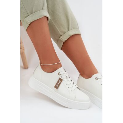 Adidași Femei din Piele Naturală D&A; GR61-5591 Alb 40 Adidași Femei din Piele Naturală D&A; GR61-5591 Alb 40