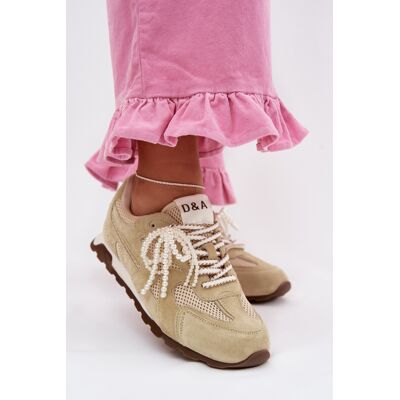 D&A Pantofi sport din piele intoarsă pentru femei MK61-0705 Verde deschis 37 D&A Pantofi sport din piele intoarsă pentru femei MK61-0705 Verde deschis 37
