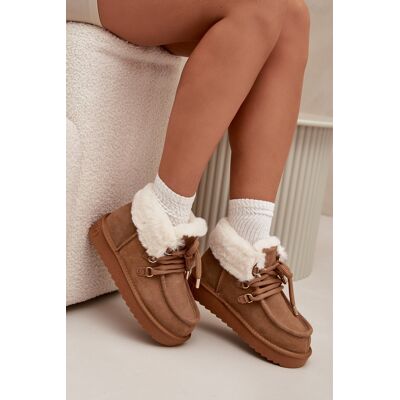 Cizme de iarnă pentru femei din nubuc natural D.Franklin DFSH375006 Camel 38 Cizme de iarnă pentru femei din nubuc natural D.Franklin DFSH375006 Camel 38