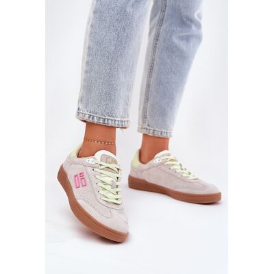 Pantofi Sport Din Nubuck Sneakers Femei D.Franklin Alb Stins DFSH387005 38 Pantofi Sport Din Nubuck Sneakers Femei D.Franklin Alb Stins DFSH387005 38