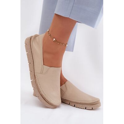 Pantofi Dama Slip-on din Piele Maciejka 03512-04 Bej 40 Pantofi Dama Slip-on din Piele Maciejka 03512-04 Bej 40
