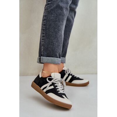 Zazoo N1068 Pantofi Sport Din Piele Femei Negri 36 Zazoo N1068 Pantofi Sport Din Piele Femei Negri 36