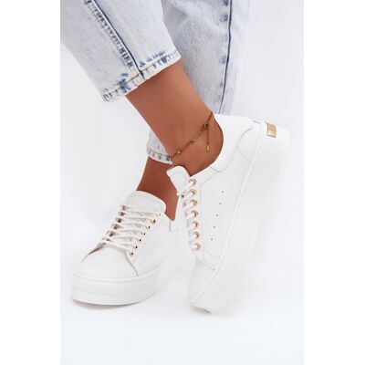 Pantofi Sport Din Piele Pentru Femei Cu Platforma Zazoo N408S7 Alb 38 Pantofi Sport Din Piele Pentru Femei Cu Platforma Zazoo N408S7 Alb 38