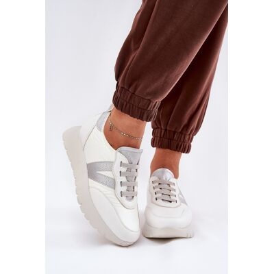 Pantofi Sport Femei Pe Platformă Vinceza 58510 Albi 39 Pantofi Sport Femei Pe Platformă Vinceza 58510 Albi 39