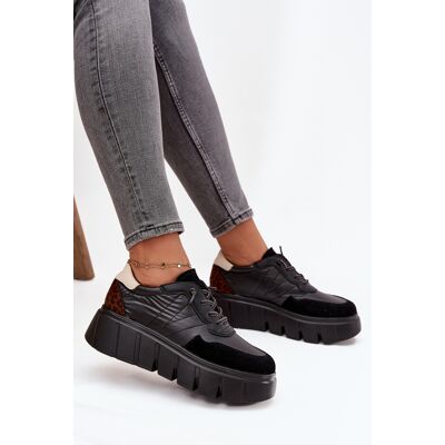 Adidași Sport Femei Pe Platforma Vinceza 58565 Negru 37 Adidași Sport Femei Pe Platforma Vinceza 58565 Negru 37