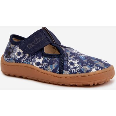 Papuci pentru Copii cu Velcro Bile Barefoot Froddo Cannvas G1700439-5 Albastru 22 Papuci pentru Copii cu Velcro Bile Barefoot Froddo Cannvas G1700439-5 Albastru 22