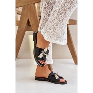 Boto Sandale Cu Decorație Piele Naturală Zazoo 3574/Z Negru 39 Boto Sandale Cu Decorație Piele Naturală Zazoo 3574/Z Negru 39
