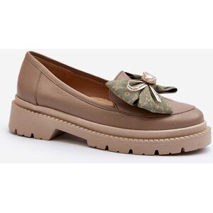 Mocasini femei din piele Laura Messi 2787 bej 37 Mocasini femei din piele Laura Messi 2787 bej 37