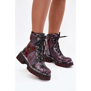 Botine din piele pentru femei Maciejka 07072-23 Bordeaux 37 Botine din piele pentru femei Maciejka 07072-23 Bordeaux 37