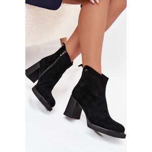 Botine din piele nubuk pentru femei Vinceza 91142 Negru 38 Botine din piele nubuk pentru femei Vinceza 91142 Negru 38