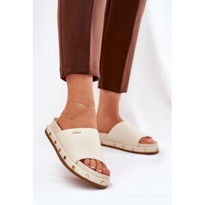 Big Star Shoes Papuci femei Big Star NN274A746 Bej 40 Big Star Shoes Papuci femei Big Star NN274A746 Bej 40