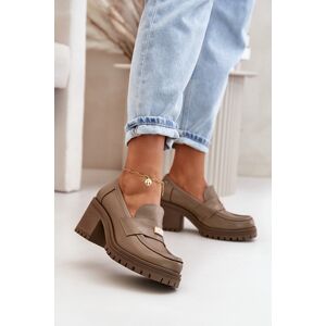 Zazoo 20168 Pantofi Eleganți din Piele Naturală Bej Închis 41 Zazoo 20168 Pantofi Eleganți din Piele Naturală Bej Închis 41